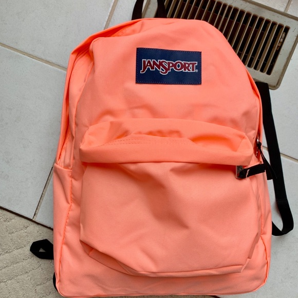 Jansport Bags Neon Peach Jansport Backback Make Offers Poshmark